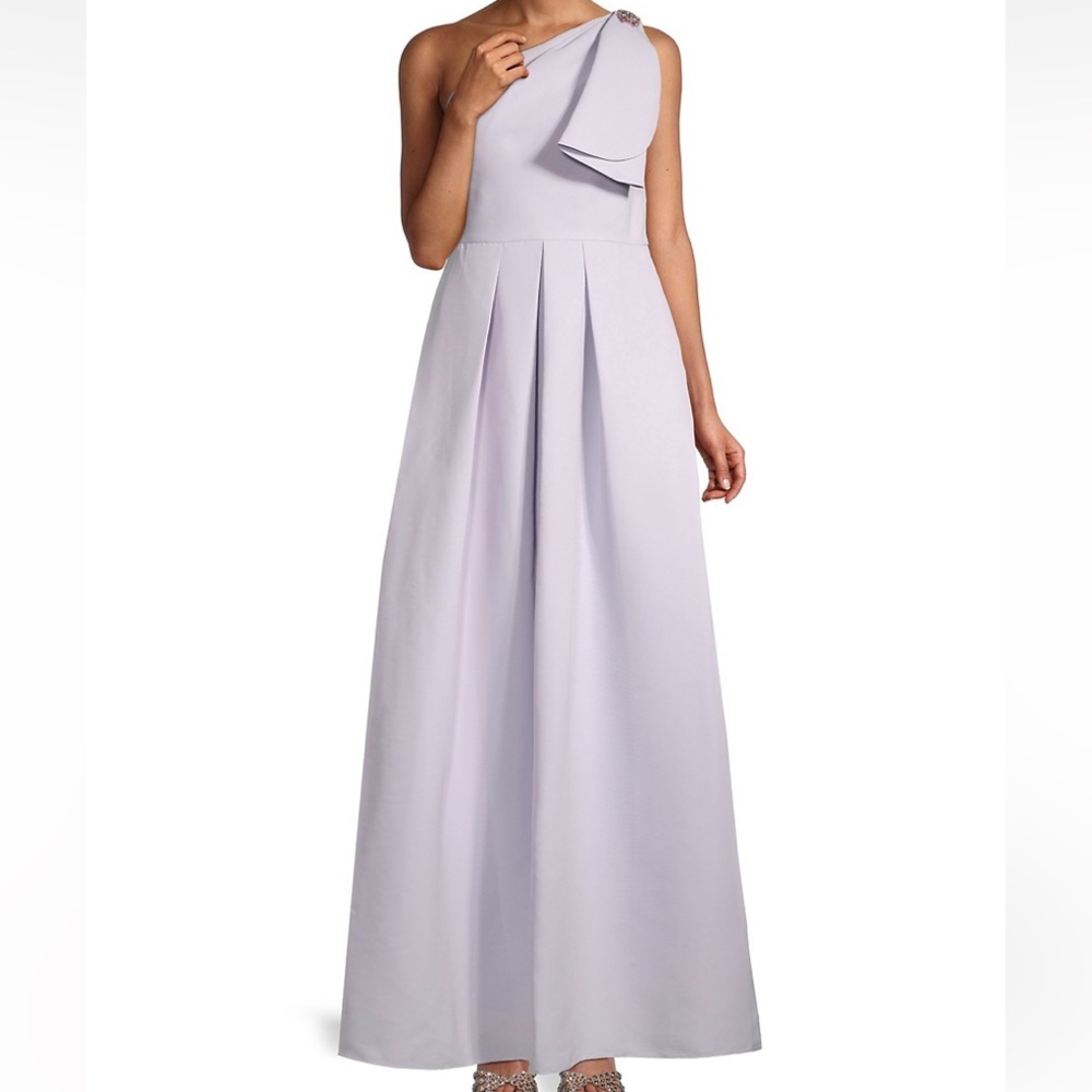 NWT Sashin + Babi Martina One-Shoulder Gown Violet Ice